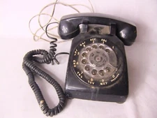 Bell System Made By Western Electric Black Rotary Telephone Retro Prop Vintage