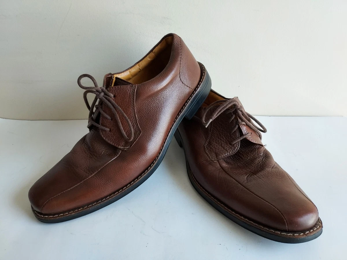 Sandro Moscoloni Brown Leather Bicycle Toe Oxford Lace Up Shoes