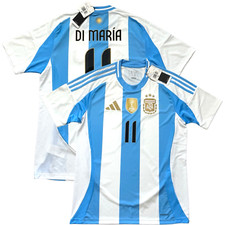 2024/25 Argentina Home Jersey #11 Di Maria Me...