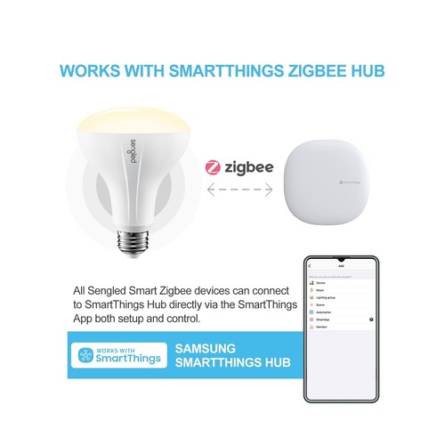 Sengled Zigbee Smart Bulb, Works with SmartThings and Echo with Built-in Hub,... - Picture 3 of 6