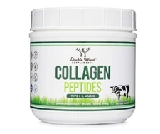 Double Wood Collagen Peptides Type I, II, and III, Powder, 16.08 oz (456 g) 3/27