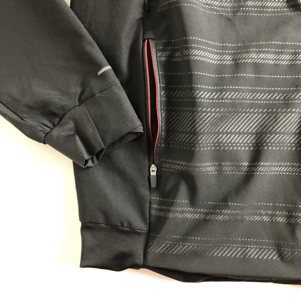 Russell Athletic Men Black Full Zip Track Jacket Size Large Gym Running Train - Image 4 of 4