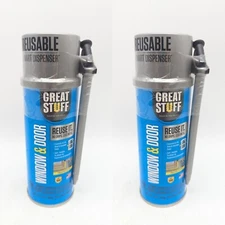 (2 PACK) Great Stuff Spray Foam - Reusable Smart Dispenser 12 Oz. Window & Door