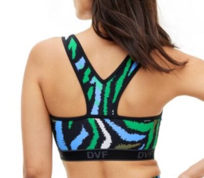 NWT Diane Von Furstenberg Target Disco Zebra Green Racerback Sports Bra XS | eBay NWT Diane Von Furstenberg Target Disco Zebra Green Racerback Sports Bra XS | eBay