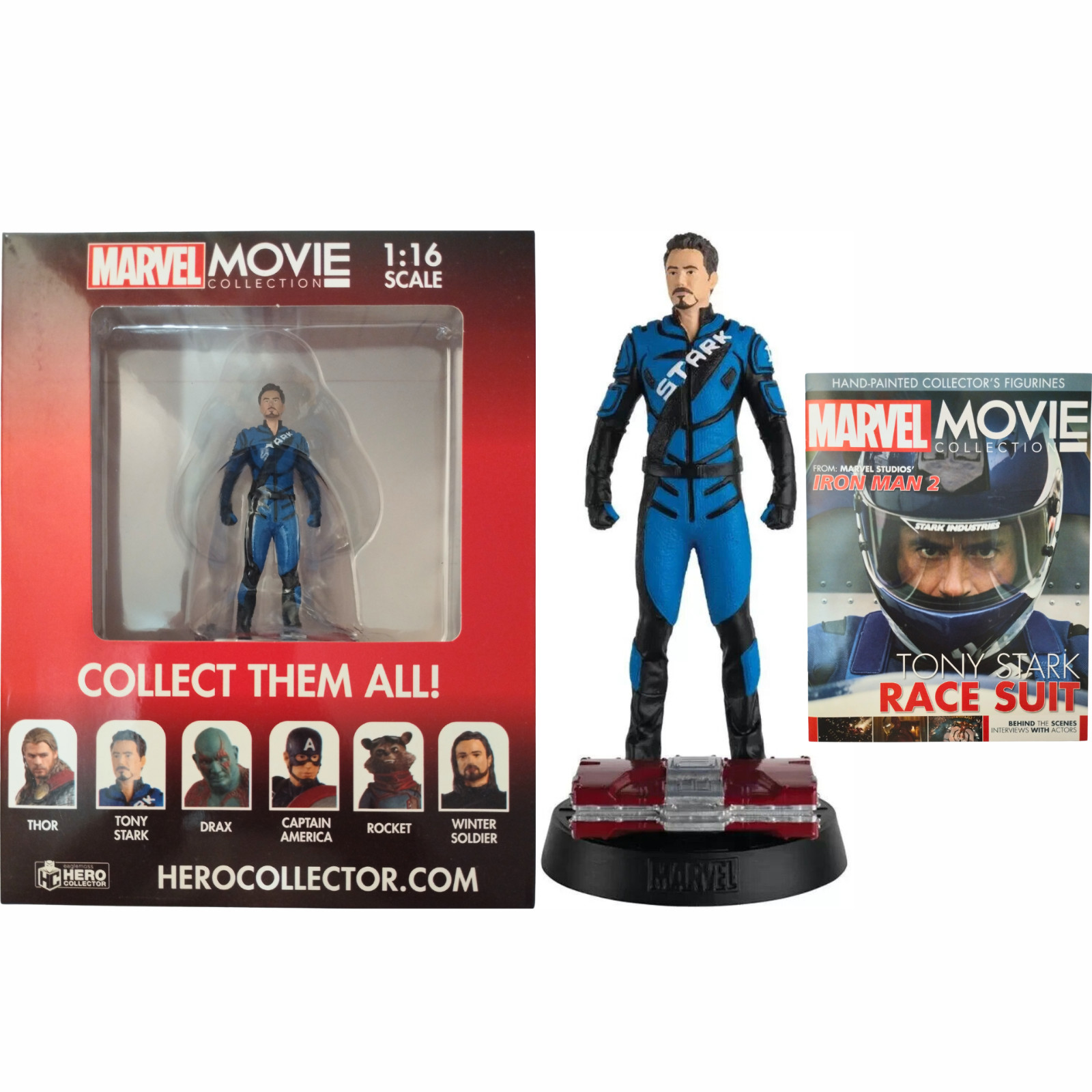 Figurines Tony Stark Eaglemoss peintes à la main en édition limitée Hero Collector