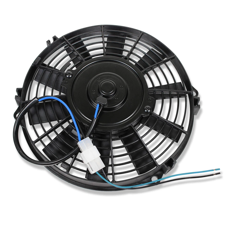 Ventiladores de radiador de refrigeração reversíveis lâmina reta elétrica dupla 9" 12 volts 800CFM - Imagem 4 de 4