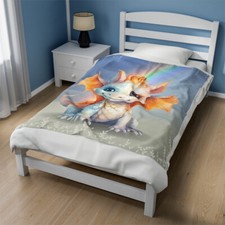 L'AMOUR DE SOI Dragon's Embrace Plush Blanket