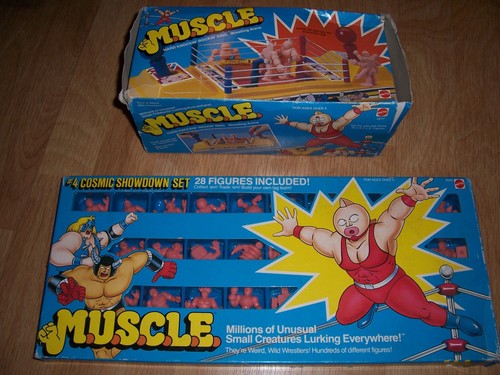 MATTEL MUSCLE WRESTLING CREATURES ROCK EM SOCK ROBOTS NEW WWF ACTION FIGURES
