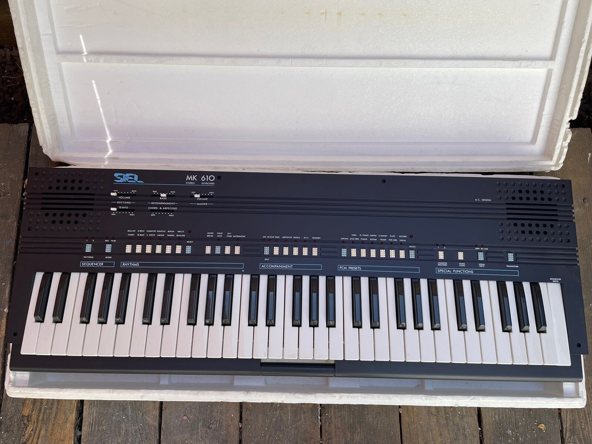 VINTAGE SIEL MK 610 SYNTHESIZER KEYBOARD NICE TESTED WORKING | eBay