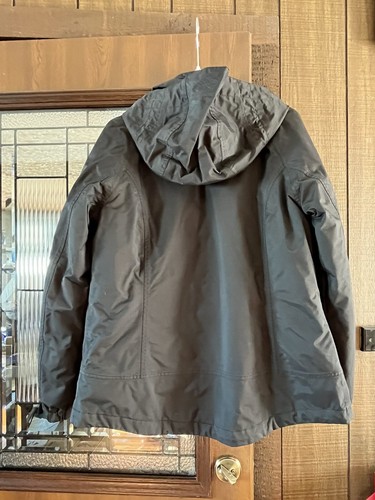 Abrigo aislante Eddie Bauer 3 en 1 para mujer mediano negro dos capas forrado en invierno - Imagen 8 de 9