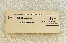 RARE AEROSMITH FULL CONCERT TICKET MI PALACE 6/ 21/1974 &ldquo;GET YOUR WINGS TOUR!