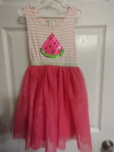 Watermelon Tutu Dress Cynthia Rowley Sequined Girl's Size 6 - Picture 16 of 16