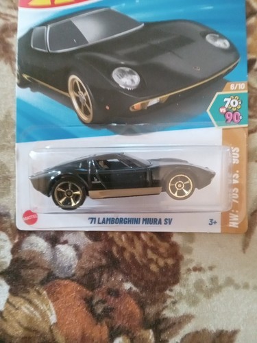 Hot Wheels '71 Lamborghini Mura SV Diecast 1/64th Scale 70s vs 90s Series Toys - Picture 22 of 22