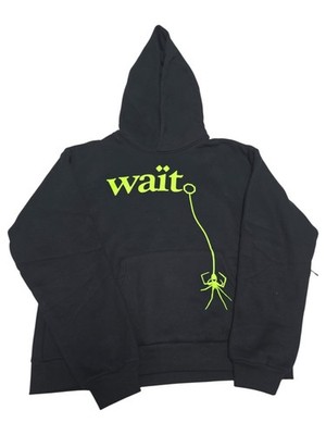  ️ **Sp5der Young Thug ''Wait'' Hoodie | Black | Medium | NEW WITH TAGS**  ️