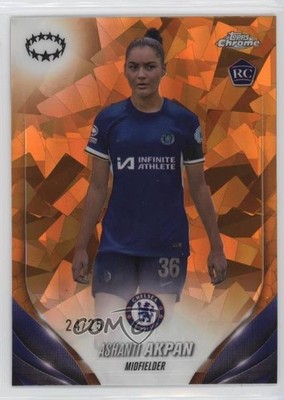 2023-24 Topps Orange 24/25 Ashanti Akpan #57 Rookie RC 12wc