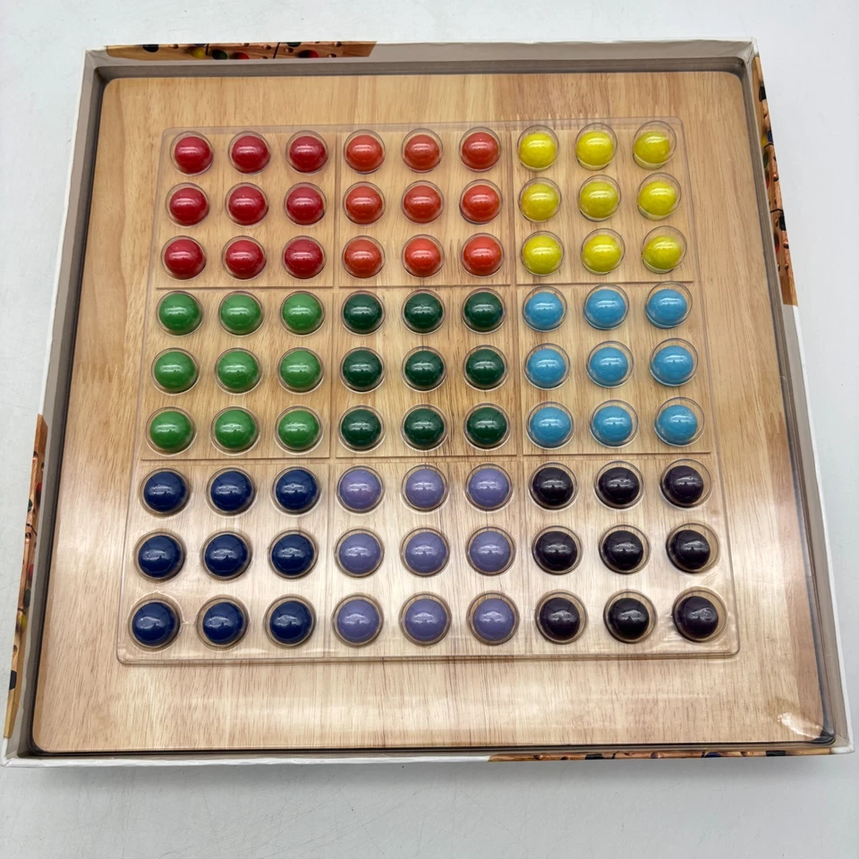 Colorku Game COMPLETE Mad Cave Bird 2006 Wood Wooden Board Colors Sudoku - Image 3 of 4