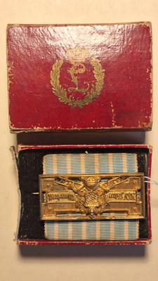 Bavaria Fire Brigade Decoration 25 Years of Service Clasp in Case