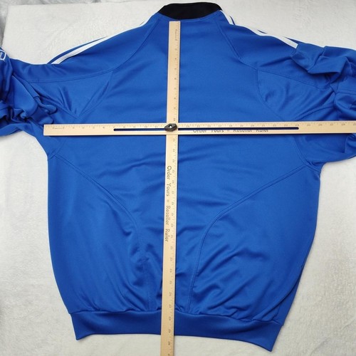Vintage Adidas Track Jacket Mens XL Blue Y2K ClimaCool Full Zip Zipped Pockets by Adidas, Size XL, $34.99 - Photo 9