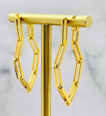 Auth CELINE Chain Earrings - Pre owned / LT5572