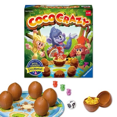 20897 Coco Crazy Brettspiel ab 5 Jahren Familienspiel für Kinder und Erwachsene