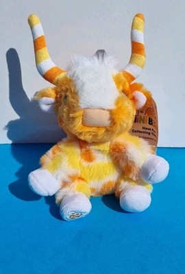 Build A Bear Zuckermais Hochlandkuh Mini Bohnen Bohne Halloween Brandneu mit Etikett Plüsch