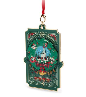 Disney ''Deck the Castle''. Weihnachtsschmuck aus Metall, neu im Karton