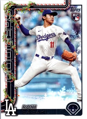 2025 Topps Holiday [Roki Sasaki] #H23 RC - Los Angeles Dodgers