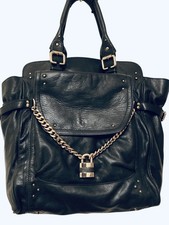 Vintage Chloe Phoebe Philo Paddington Bag Chain Black Leather Padlock  Key Tote 