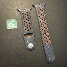 Apple Watch Nike Sport Band 45mm 42/44/46/49 Genuine OEM Blue Flame Flakes M/L