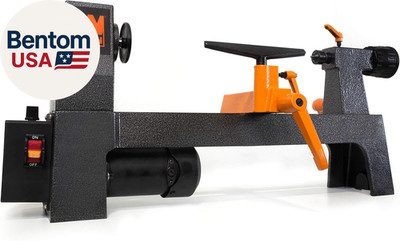 Mini Benchtop Wood Lathe, 8-Inch by 13-Inch with Variable Speed (LA3421)