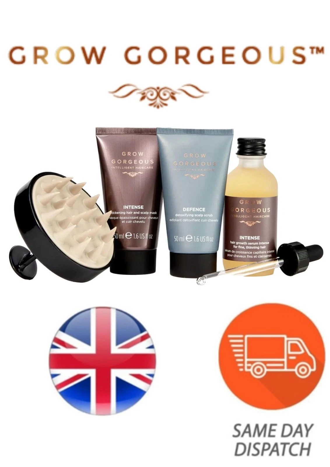 Grow Gorgeous Exhilarating Sensation of Relaxing Scalp Massage to Relieve Stress