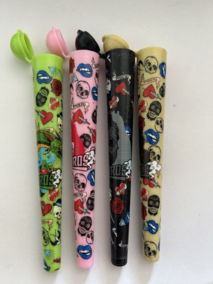 4x Joint Hülle/ Case   Bunt & Geruchsdicht   Tattoo Look   Pre-Roll Aufbewahrung