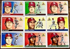 2004 Topps Heritage Cardinals, Albert Pujols Scott Rolen Bo Hart Edger Renteria