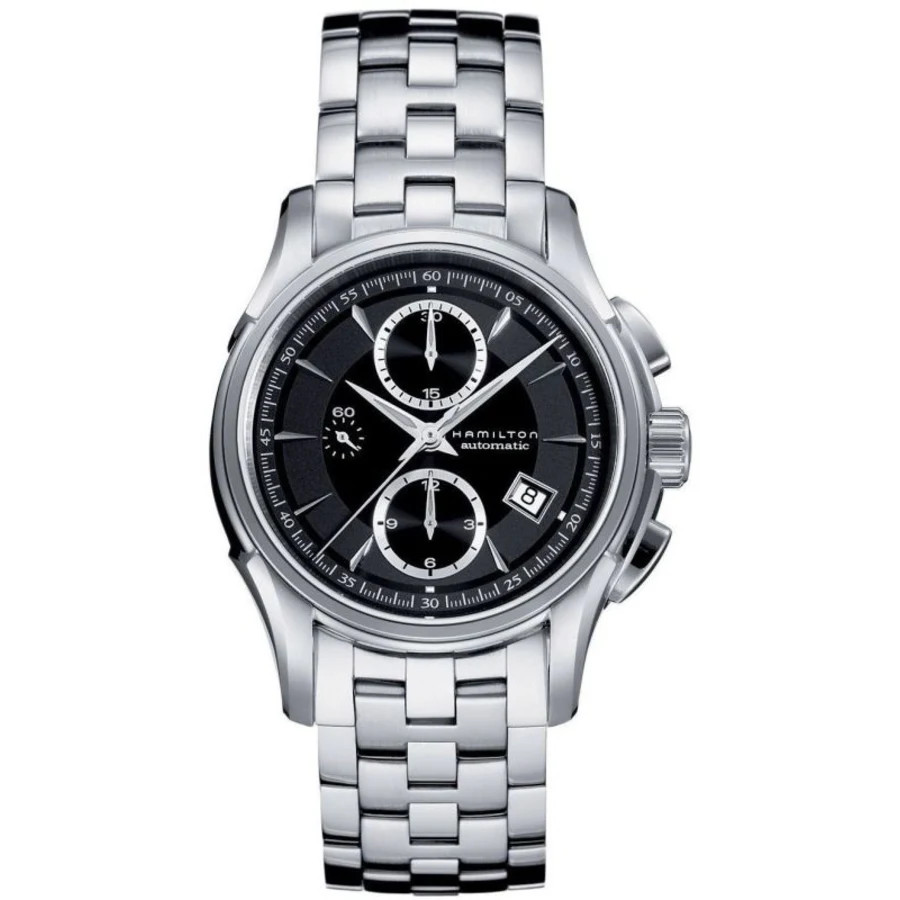 Hamilton Jazzmaster Auto Chronograph Men's Watch - Black Dial, Stainless Steel H32616133