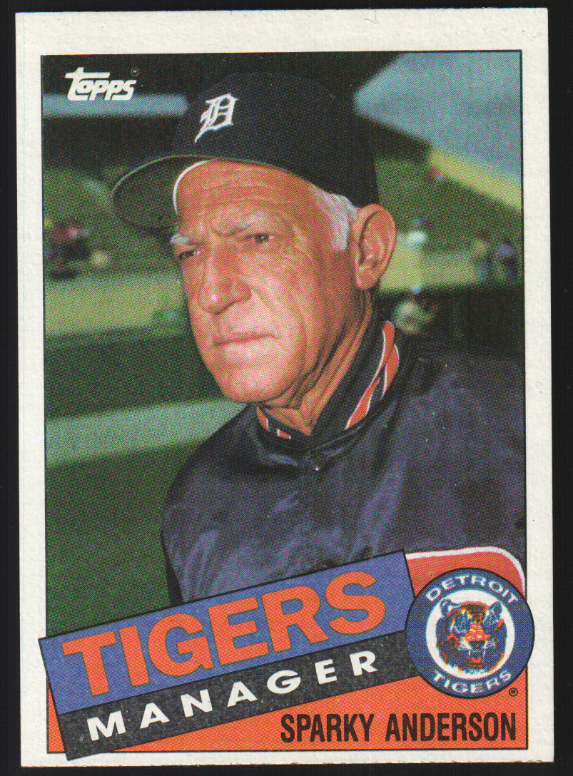 1985 Topps Baseball  #307 - Sparky Anderson MGR, CL - Detroit Tigers  85-1765