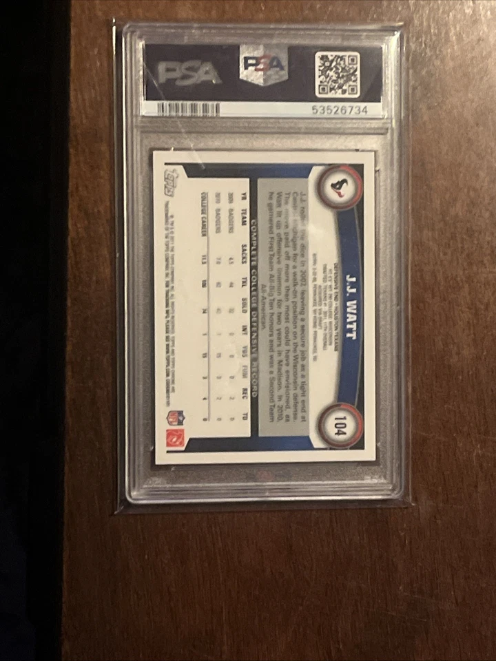 2011 Topps Chrome - J.J. Watt #104 (RC) - Image 4 of 4