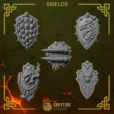 5 Pack - Shield Upgrades - Anvil Wardens - GreyTide Studios