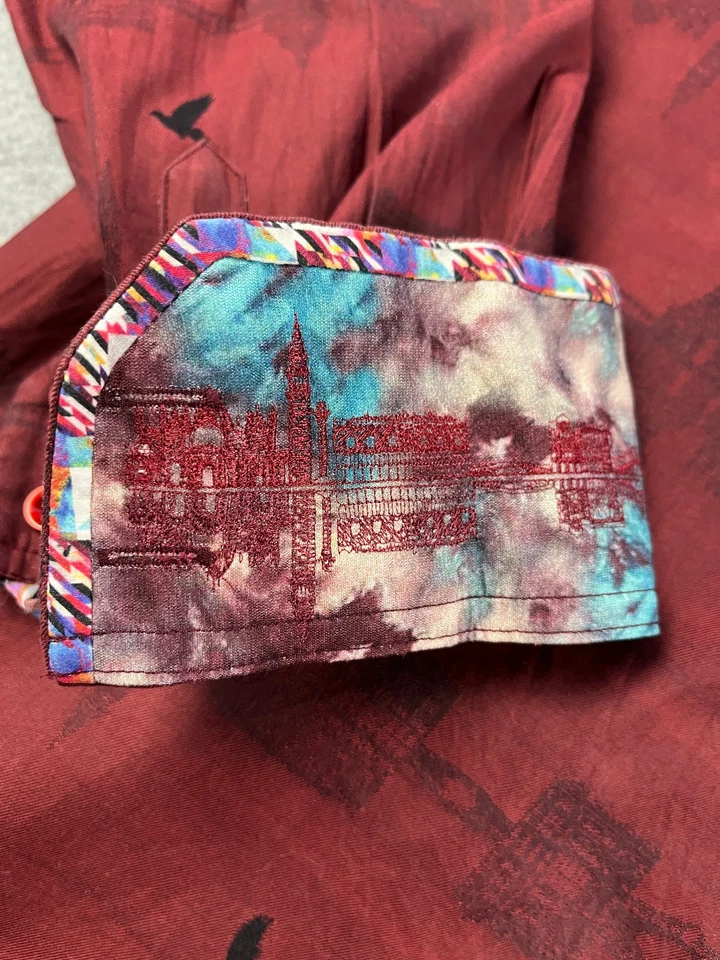 Lote de 2 Camisas Robert Graham Manga Larga Calce Clásico Para Hombre XL AOP Paisley Birds Foto 3 de 4