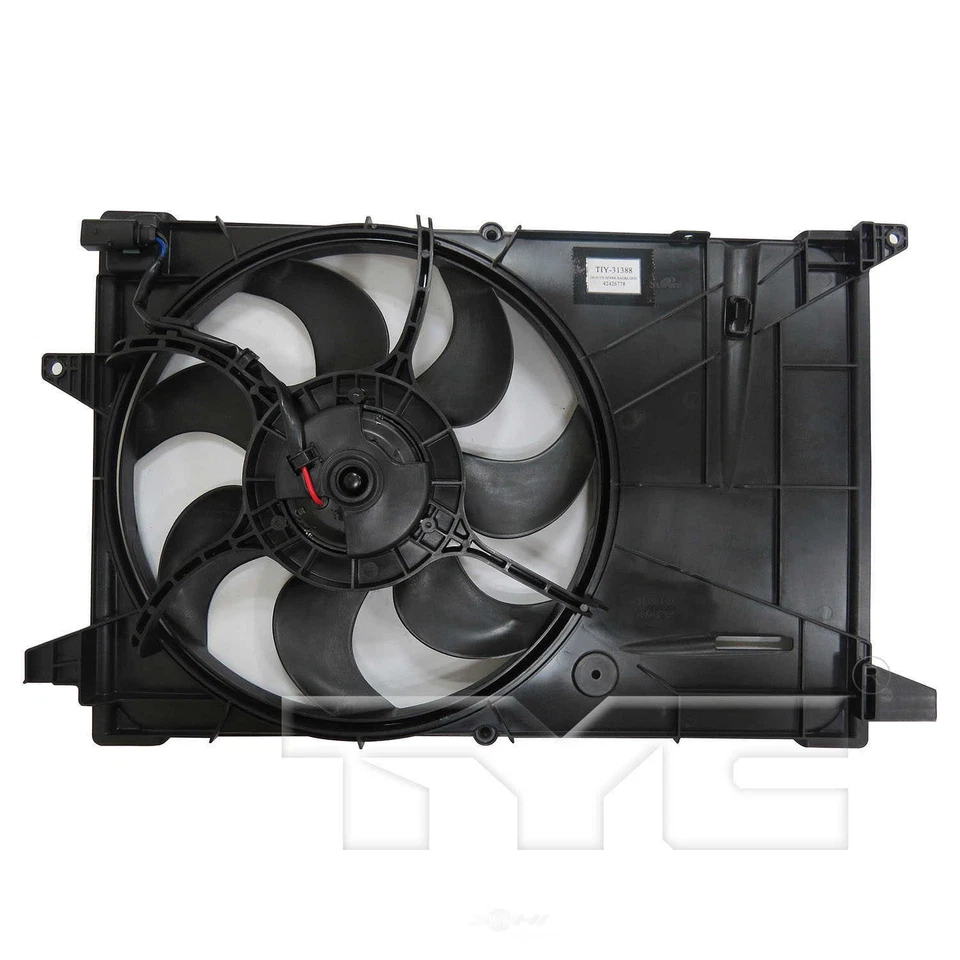 Conjunto de ventilador de radiador para 2016-2018 Chevrolet Spark 2017 TYC 623650 - Imagem 2 de 3