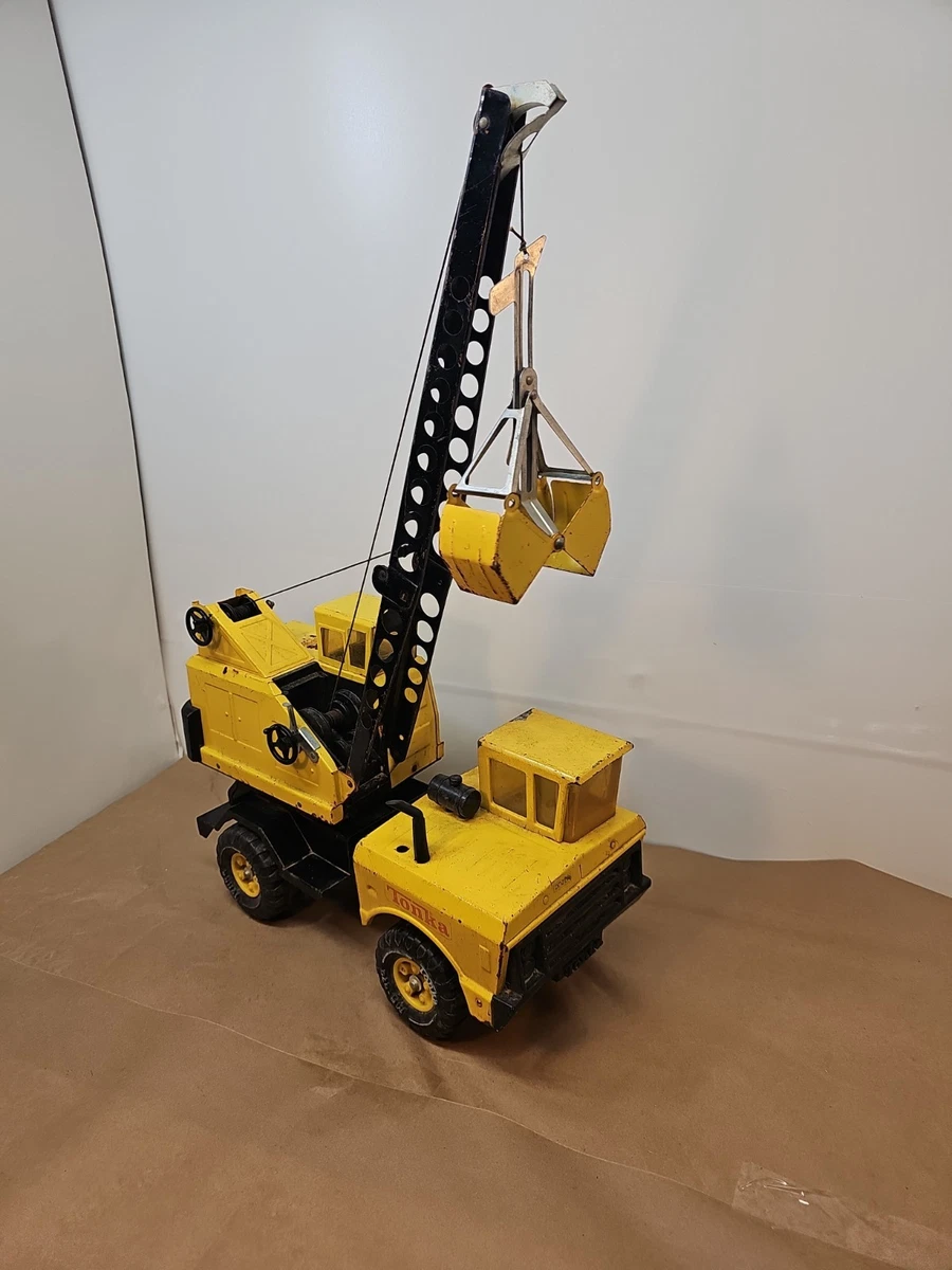 Tonka 黄色吊车老式制造压铸建筑机械| eBay