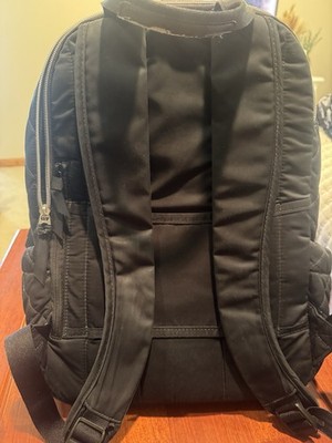 Vera Bradley black quilted campus backpack travel school bag purse Vera Bradley Black Quilted Campus Backpack Water Repellant  main image 3