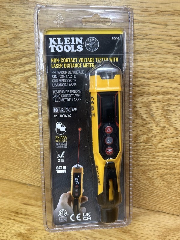 Klein Tools NCVT-6 Voltage Tester & Laser Distance Meter with LED Indicator