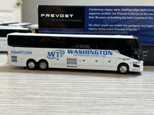 1/87 Iconic Replicas Washington Transportation Prevost H3-45 CUSTOM Diecast Bus