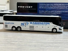 1/87 Iconic Replicas Washington Transportation Prevost H3-45 CUSTOM Diecast Bus