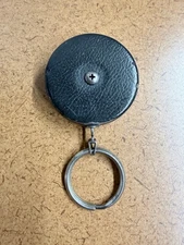 Vintage Key-Bak Retractable Keychain W/Belt Clip USA West Coast Chain Mfg. Co.