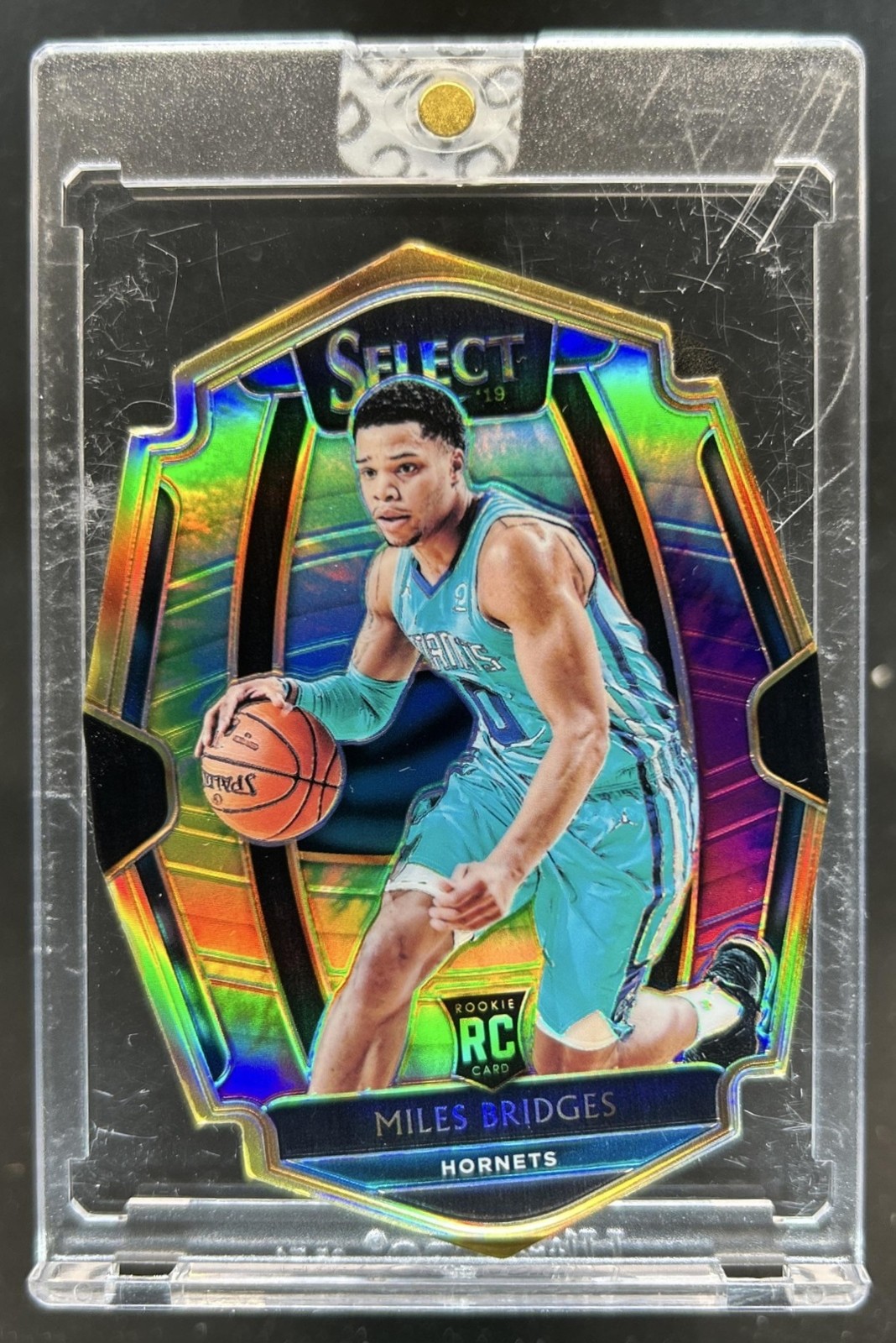 2018-19 Select Miles Bridges Die-Cut Tie Dye Prizm RC Premier Level #/25