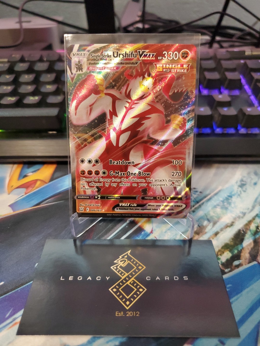 Single Strike Urshifu VMAX 086/163 - Battle Styles Ultra Rare - Pokémon TCG (NM)