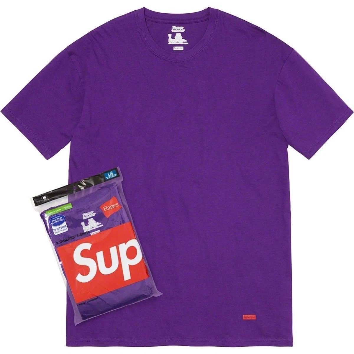 T shirt neuf jamais utilisé 21SS neuf SUPREME Supreme HANES T shirt sans étiquette coupé et cousu H