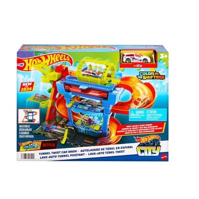 Hot Wheels City Tunnel Twist Car Wash Multicolor