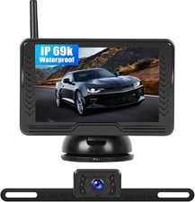 Wireless Backup Camera for Car 4.3" Monitor Digital Signal Stable Rear View HD